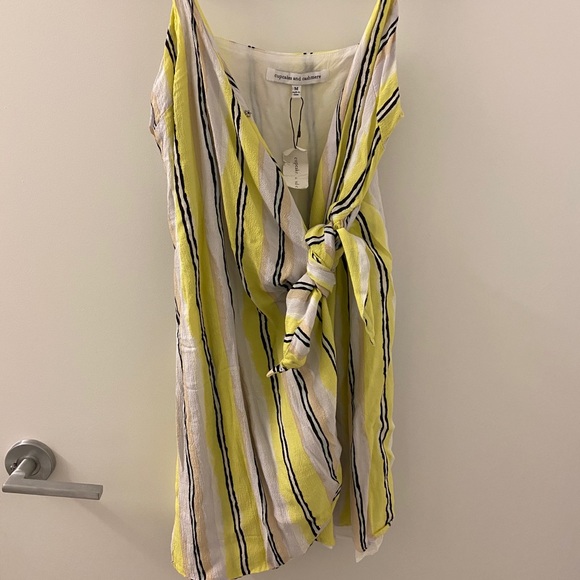 Cupcakes & Cashmere Striped Wrap Dress - Picture 1 of 5